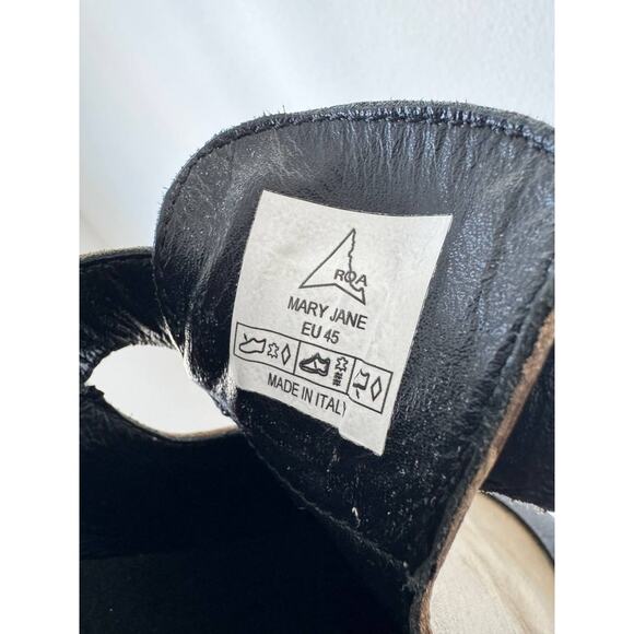 Roa Mary Jane Olive Leather Sneakers Shoes - Picture 8 of 8